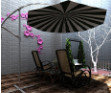 阳台花园遮阳伞3d模型下载(户外花园躺椅遮阳伞3D模型工具)V1.00 免费版