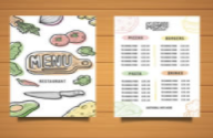 西式餐厅菜单价目表矢量图素材下载(西餐厅茶餐厅菜单介绍表模板)V1.00 免费版