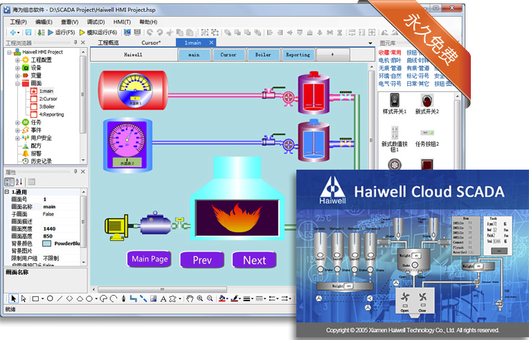 Haiwell Cloud SCADA下载(海为云组态软件)