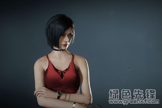 生化危机2重制版艾达稍长的头发modv21绿色版