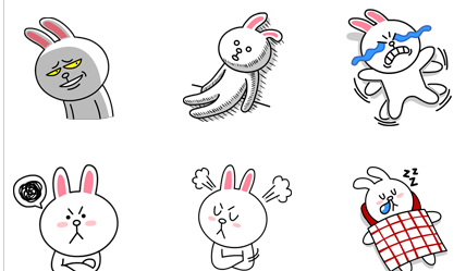line可妮兔qq表情包v10无水印版