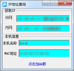 本機ip提取工具(ip域名查詢)